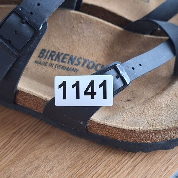 Birkenstock Mayari Sandal Women’s 41 US 10 10.5 Black Regular Leather Birko-Flor - Picture 11 of 11